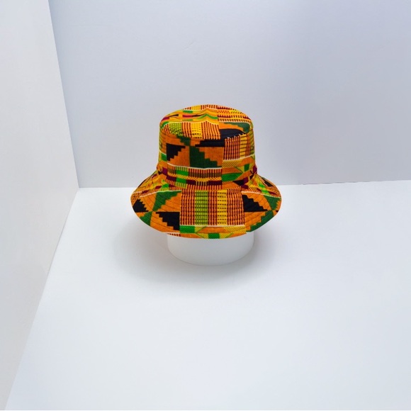 Bucket Hat African Kente Print Bucket Hat Unisex Women Men Modcloth Bucket Hat - Picture 2 of 4